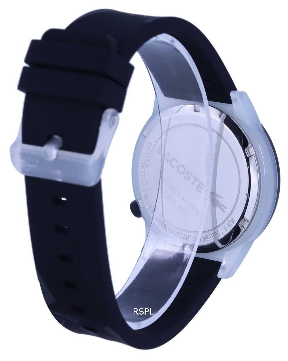 Lacoste Motion Silicon Black Dial Quartz LA-2010937.G Mens Watch