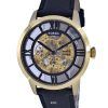 Fossil Townsman Leather Skeleton Dial Automatic ME3210 Mens Watch