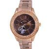 Fossil Stella Crystal Accents Open Heart Brown Dial Automatic ME3211 Womens Watch