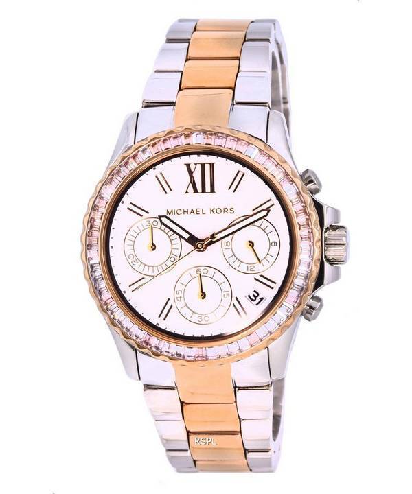 Michael Kors Everest Chronograph White Dial Quartz MK7214 Womens Watch
