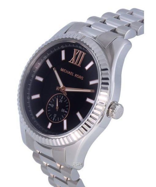 Michael Kors Lexington Stainless Steel Multifunction Black Dial Quartz MK8946 100M Mens Watch