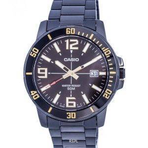 Casio Enticer Analog Black Dial Quartz MTP-VD01B-5BV MTPVD01B-5B Mens Watch