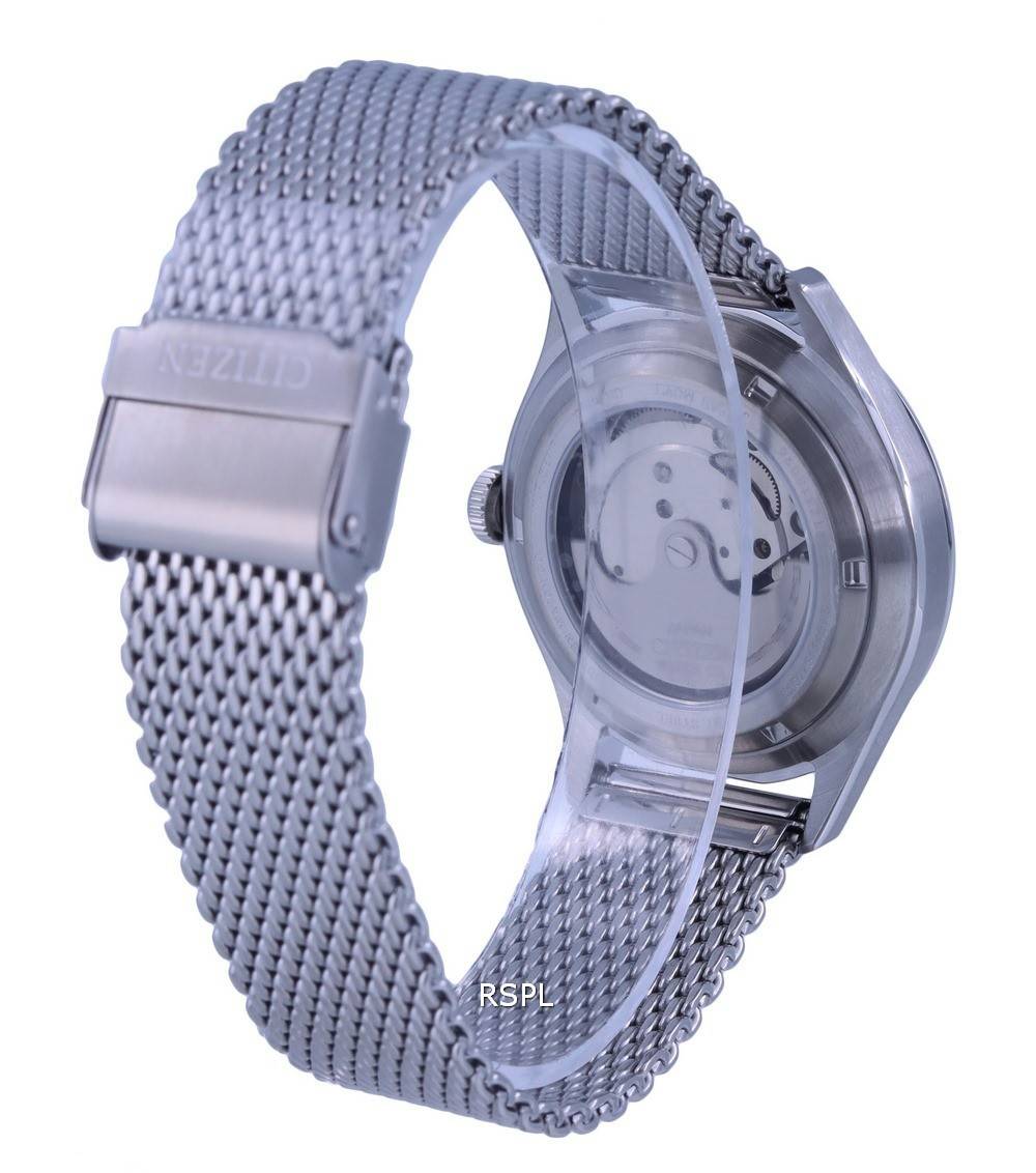 Citizen C7 Series Stainless Steel Mesh White Dial Automatic NH8390-89A Mens Watch