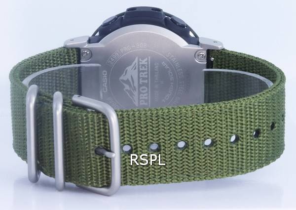 Casio Protrek Digital Black Dial Solar PRG-30B-3 PRG30B-3 100M Mens Watch