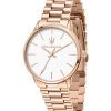 Maserati Royale Rose Gold Tone Stainless Steel White Dial Quartz R8853147506 Womens Watch