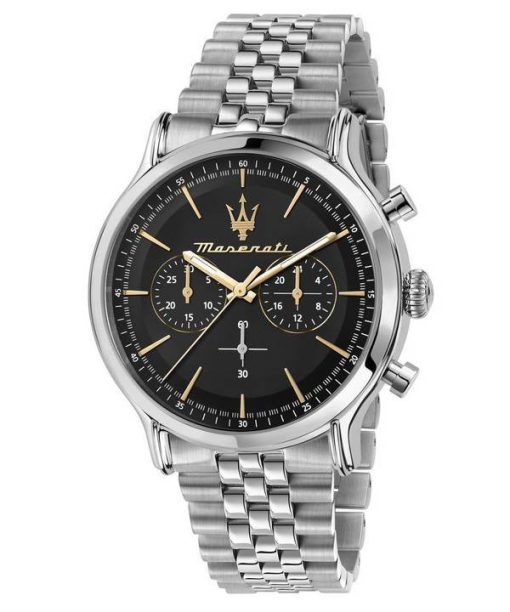 Maserati Epoca Chronograph Black Dial Quartz R8873618017 100M Mens Watch