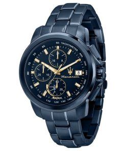 Maserati Chronograph Stainless Steel Blue Dial Solar R8873649002 Mens Watch