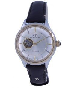 Orient Star Classic Open Heart Gold Dial Leather Automatic RE-ND0010G00B Womens Watch