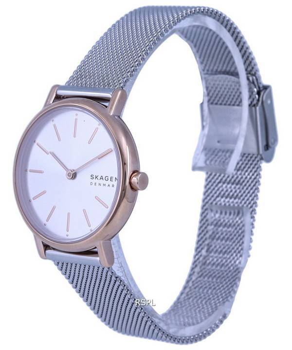 Skagen Signatur Stainless Steel Mesh Silver Dial Quartz SKW2997 Womens Watch