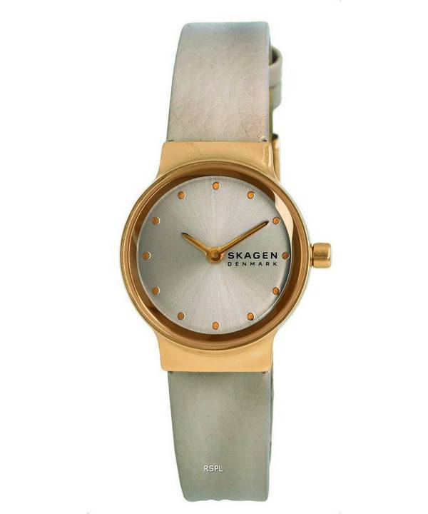 Skagen Freja Lille Leather Grey Dial Quartz SKW3005 Womens Watch