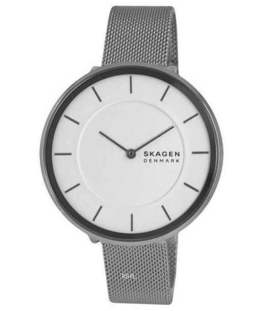 Skagen Gitte Stainless Steel Mesh White Dial Quartz SKW3016 Womens Watch