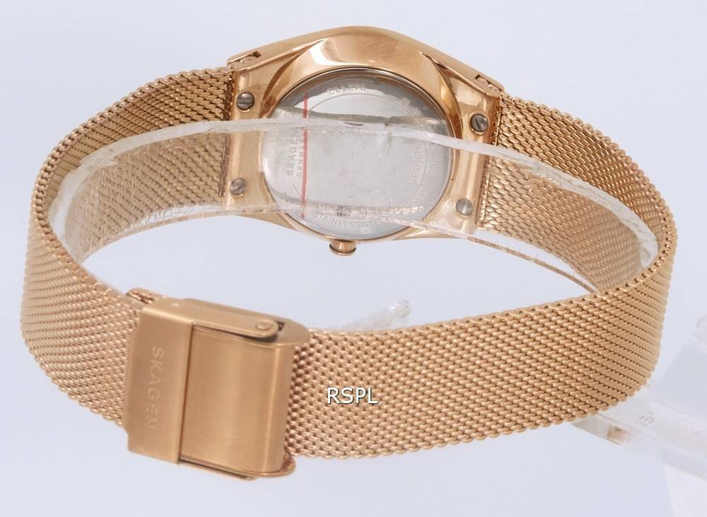 Skagen Grenen Lille Silver Dial Rose Gold Quartz SKW3035 Womens Watch