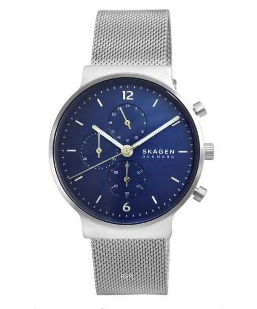 Skagen Ancher Chronograph Stainless Steel Mesh Quartz SKW6764 Mens Watch