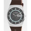 Skagen Melbye Leather Grey Dial Quartz SKW6785 Mens Watch