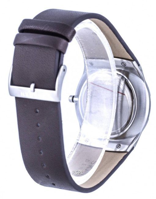 Skagen Melbye Leather Grey Dial Quartz SKW6785 Mens Watch