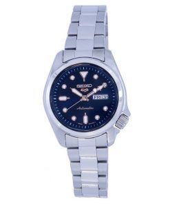 Seiko 5 Sports Automatic Stainless Steel Blue Dial SRE003 SRE003K1 SRE003K 100M Womens Watch