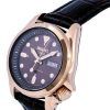 Seiko 5 Sports Compact Leather Brown Dial Automatic SRE006 SRE006K1 SRE006K 100M Womens Watch