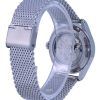 Seiko 5 Sports Flieger Stainless Steel Mesh Black Dial Automatic SRPH23K1 100M Mens Watch