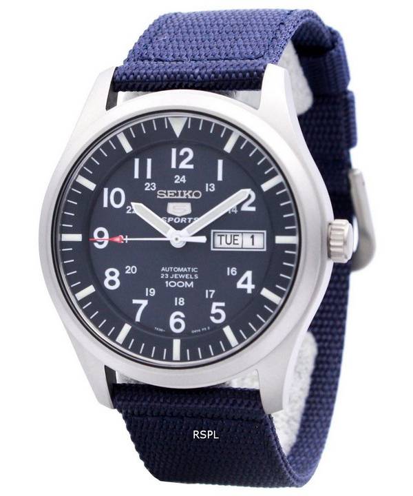 Refurbished Seiko 5 Sports Blue Dial Automatic SNZG11 SNZG11K1 SNZG11K 100M Men's Watch