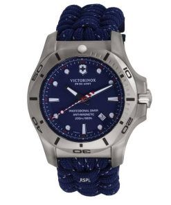 Victorinox I.N.O.X. Nylon Blue Dial Divers Quartz 241843 200M Mens Watch