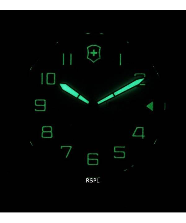 Victorinox Fieldforce Leather White Dial Quartz 241847 100M Mens Watch