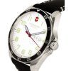Victorinox Fieldforce Leather White Dial Quartz 241847 100M Mens Watch