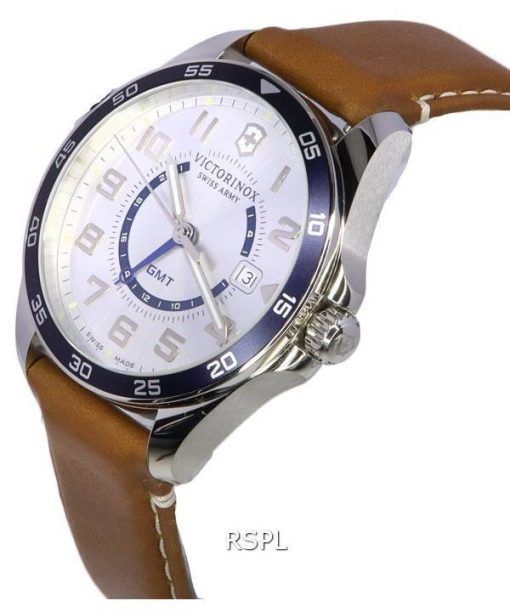 Victorinox Fieldforce Classic GMT Silver Dial Quartz 241931 100M Men's Watch