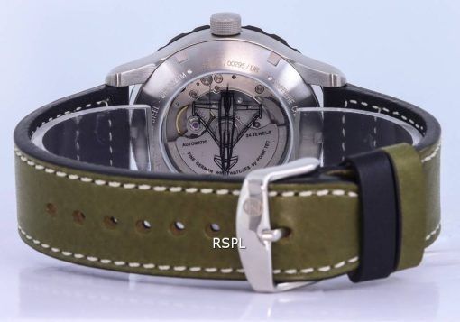 Zeppelin Eurofighter Leather Strap Beige Dial Automatic Divers 7268-5 72685 200M Mens Watch