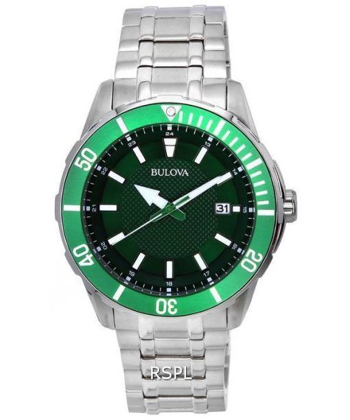 Bulova Classic Sport Green Dial Quartz 98B359 100M Men's Watch