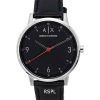 Armani Exchange Cayde Leather Strap Black Dial Quartz AX2739 Men's Watch