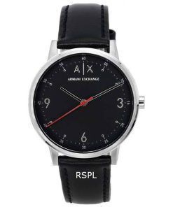 Armani Exchange Cayde Leather Strap Black Dial Quartz AX2739 Men's Watch