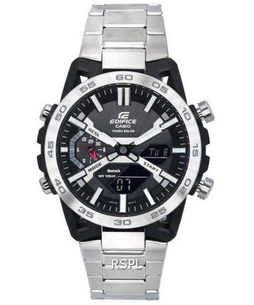 Casio Edifice Sospensione Mobile Link Black Dial Solar ECB-2000D-1A ECB2000D-1 100M Men's Watch