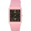 Casio Analog Pink Resin Strap Black Dial Quartz MQ-38UC-4A MQ38UC-4A Women's Watch