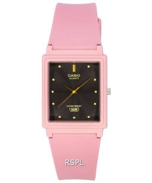 Casio Analog Pink Resin Strap Black Dial Quartz MQ-38UC-4A MQ38UC-4A Women's Watch