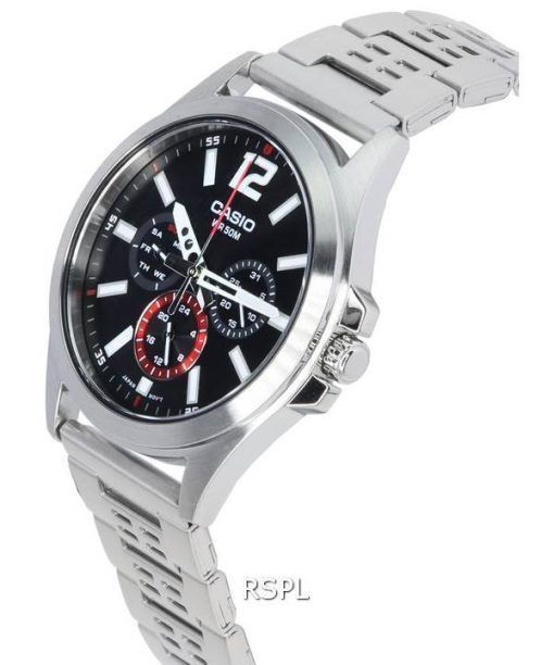 Casio Analog Multifunction Dial Quartz MTP-E350D-1B MTPE350D-1B Men's Watch