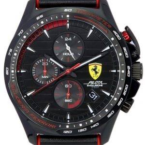 Scuderia Ferrari Pilota Evo Turbo Chronograph Black Dial Quartz 0830849 Men's Watch