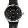Iron Annie 100 Jahre Bauhaus Leather Strap Black Dial Automatic 50562 Mens Watch