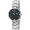 Bulova Classic Diamond Accents Black Mother Of Pearl Dial Quartz 96P204 Women's Watch