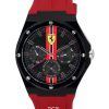 Scuderia Ferrari Aspire Silicone Strap Black Dial Quartz 0830870 Men's Watch