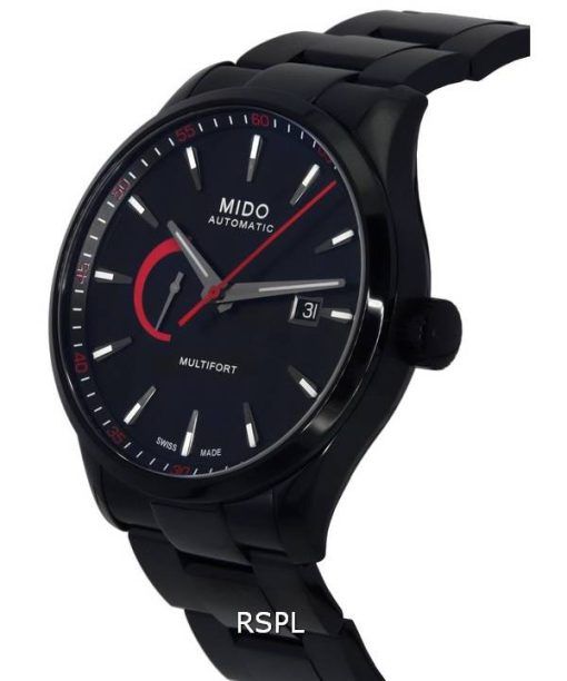 Mido Multifort Power Reserve Black Dial Automatic M038.424.33.051.00 M0384243305100 100M Men's Watch