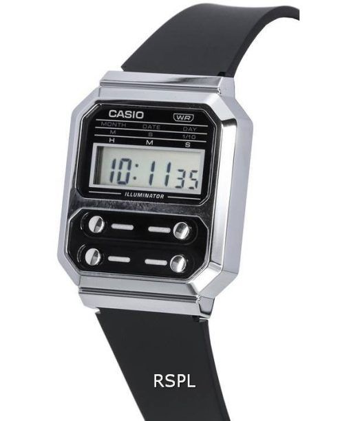 Casio Vintage Digital Black Dial Quartz A100WEF-1A A100WEF-1 Unisex Watch