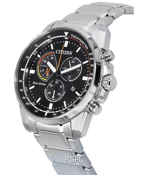 Citizen Core Eco-Drive Chronograph Black Dial AT1190-87E 100M Men's Watch