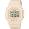 Casio Baby-G Digital Beige Pink Resin Quartz BGD-565-4 BGD565-4 100M Women's Watch