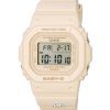 Casio Baby-G Digital Beige Pink Resin Quartz BGD-565-4 BGD565-4 100M Women's Watch