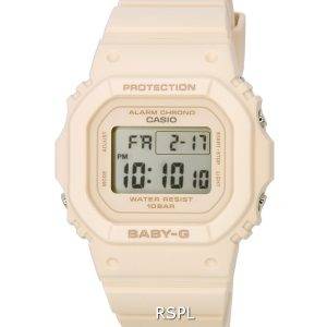 Casio Baby-G Digital Beige Pink Resin Quartz BGD-565-4 BGD565-4 100M Women's Watch
