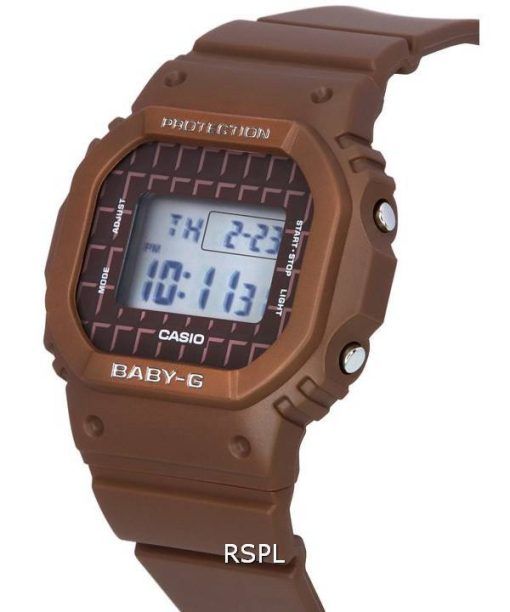 Casio Baby-G Sweets Collection Chocolate Brown Digital Quartz BGD-565USW-5 BGD565USW-5 100M Women's Watch