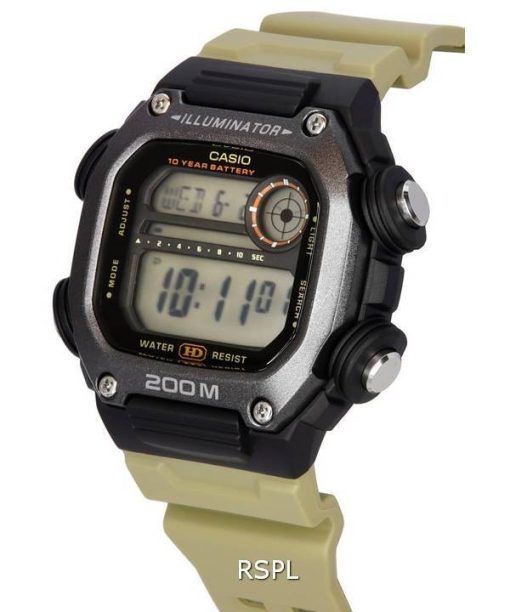 Casio Standard Digital Sand Resin Band Quartz DW-291HX-5A DW291HX-5 200M Men's Watch