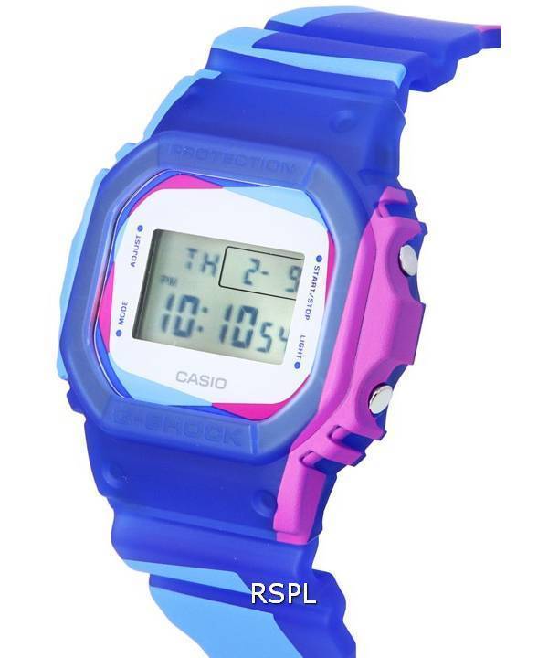 Casio G-Shock Digital Quartz DWE-5600PR-2 DWE5600PR-2 200M Men's Watch With Bezel And Band Sets