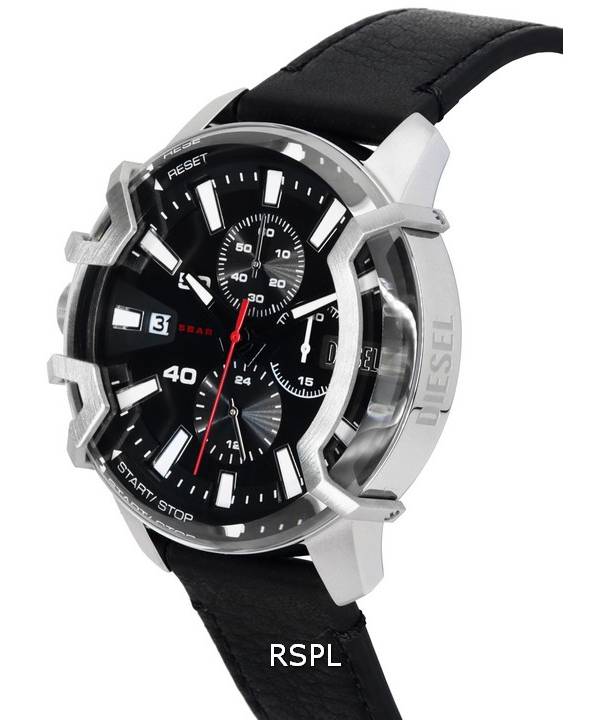 Diesel Griffed Chronograph Black Dial Quartz DZ4603 Men's Watch