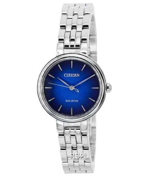 Citizen L Eco-Drive Stainless Steel Blue Dial EM0990-81L Women's Watch